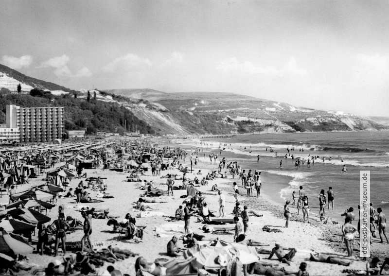 Blick auf den Strand von Albena - 1976
