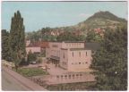 Stadthalle mit Blick zur Burgruine Greifenstein - 1964