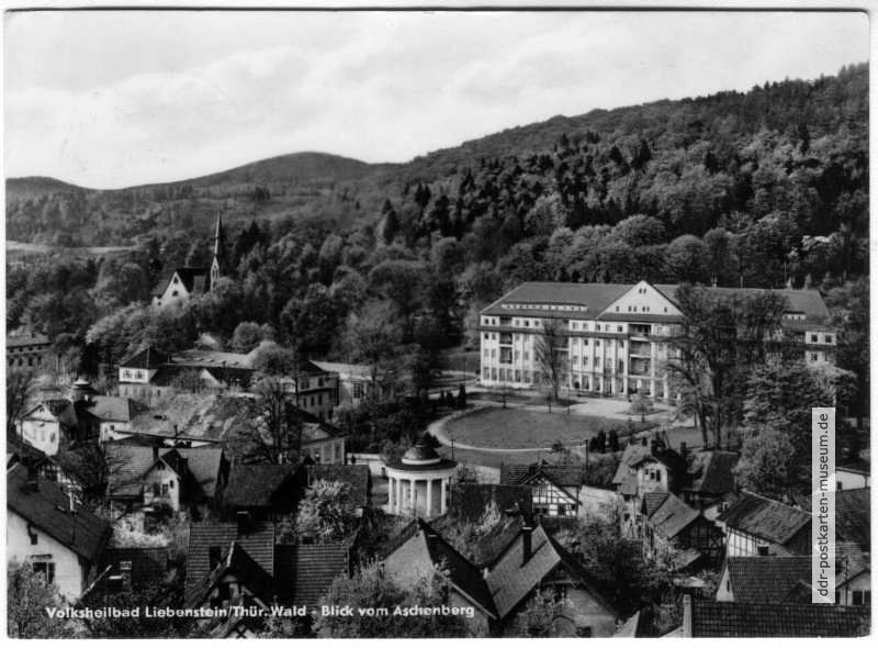 Blick vom Aschenberg zum Kurhaus - 1963