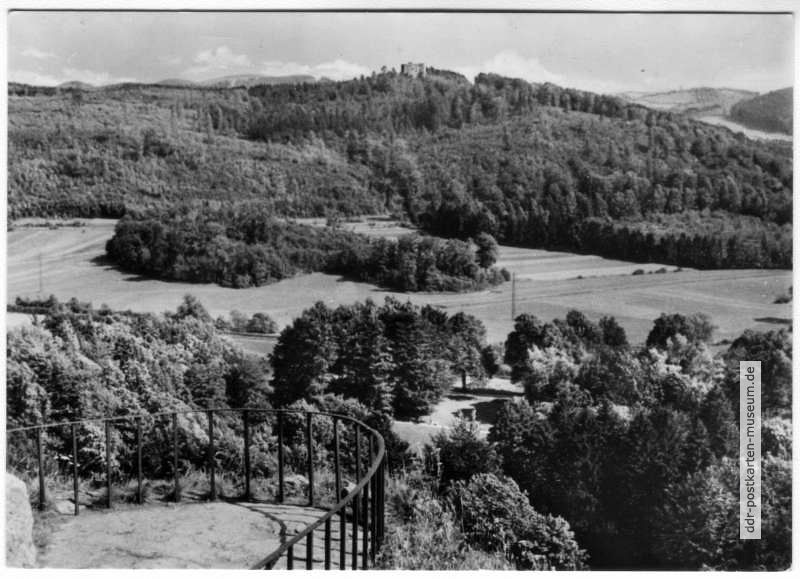 Blick vom Morgentor zur Ruine Liebenstein - 1965