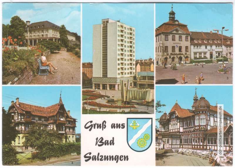 Kurhaus, Hochhaus, Markt, Kindersanatorium, Gradierwerk - 1975