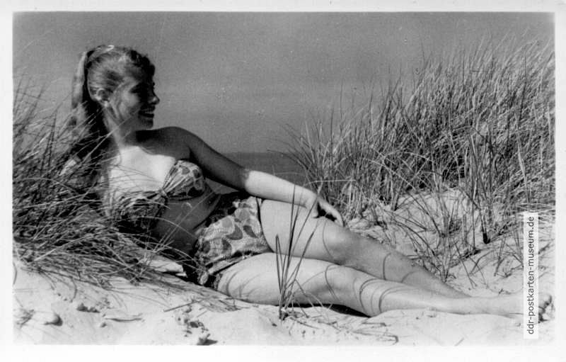 Strandidylle in den Dünen - 1959