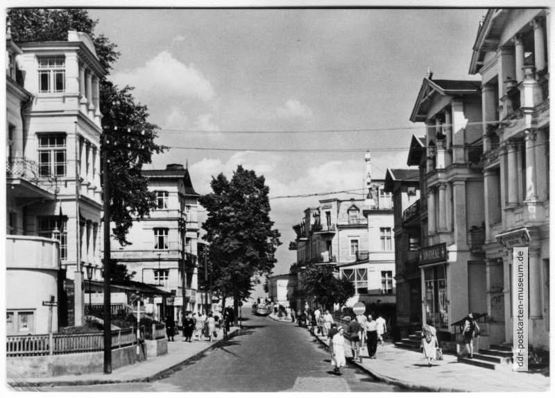 Seebad Bansin, Stalinstraße (später Karl-Marx-Straße) - 1961
