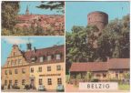 Blick auf Belzig, Markt, Wehrturm im Burghof der Burg Eisenhardt - 1967 