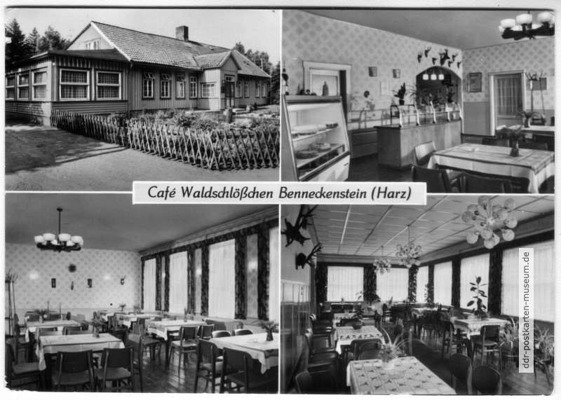 Cafe "Waldschlößchen" in Benneckenstein (Harz) - 1976