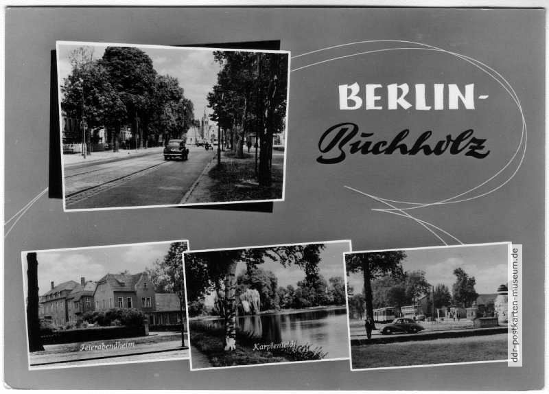Hauptstraße, Feierabendheim, Karpfenteich - 1960