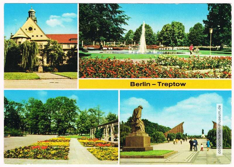 Rathaus, Rosengarten, Treptower Park, Ehrenmal - 1976
