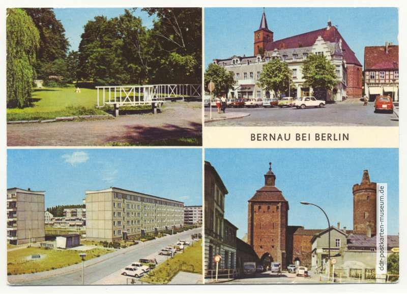 Schwanenteich, Karl-Marx-Platz, Puschlinstraße, Steintor und Hungerturm - 1976
