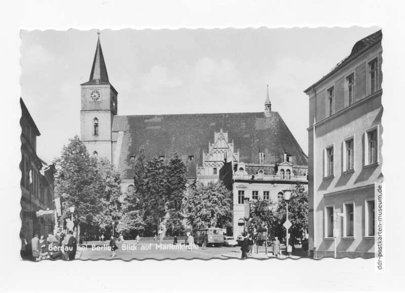Blick auf die Marienkirche - 1965