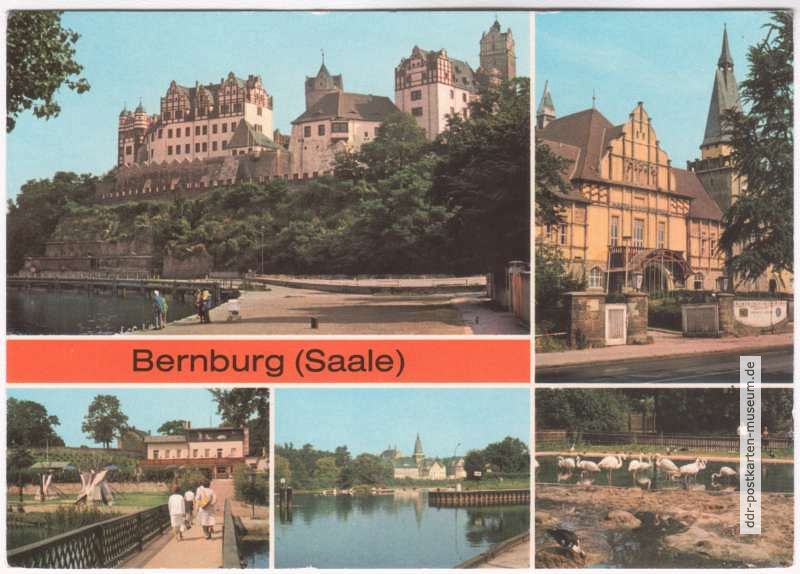 Schloß Bernburg, Kreiskulturhaus, Indianerdorf, Saale, Tierpark - 1979 