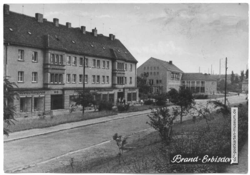 Blick zur Oberschule "7. Oktober" - 1952
