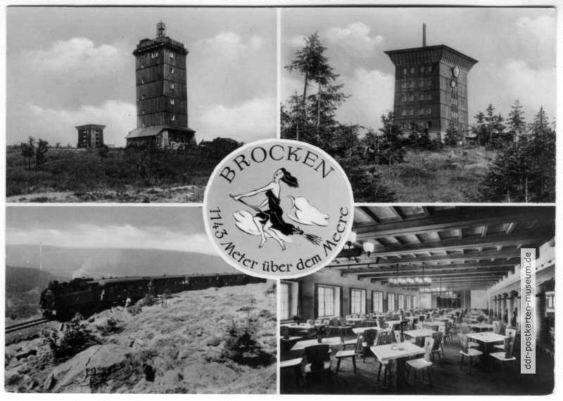 Brocken, 1143 Meter über dem Meere - 1956