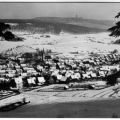 Blick über das verschneite Brotterode zum Großen Inselsberg - 1977