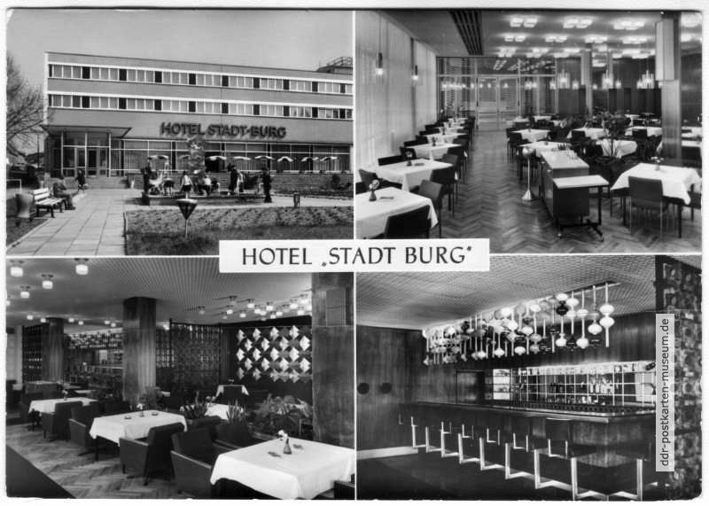 Hotel "Stadt Burg" mit Restaurant und Tanzbar - 1973
