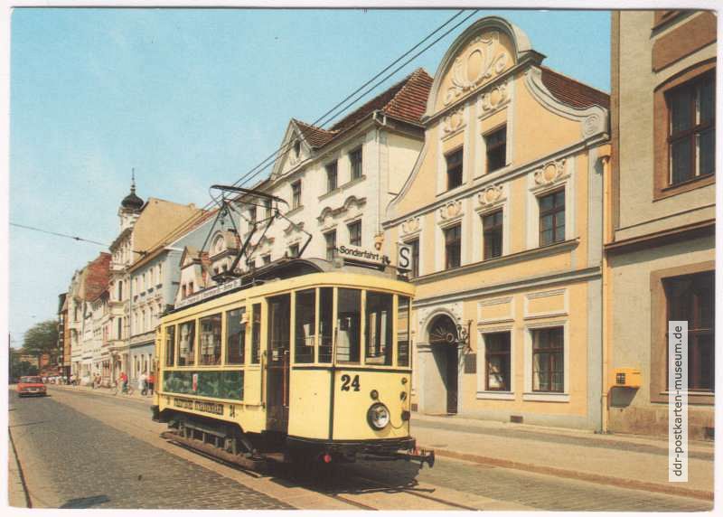 Historische Straßenbahn Linie 24 auf Sonderfahrt - 1988