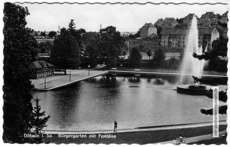 Bürgergarten mit Fontäne - 1965
