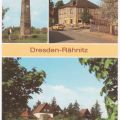 Meridian-Säule, Hellerstraße und Teilansicht von Rähnitz - 1990