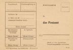 Drucksache als Antwortkarte an das Postamt - 1968
