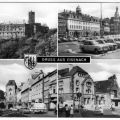 Gruss aus Eisenach, Wartburg, Markt mit Rathaus, Nikolaitor, Bahnhof - 1985