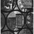 Blick durchs Fenster des östlichen Wehrgangs auf den Nürnberger Erker - 1962