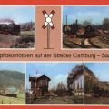 Dampfloks bei Etzelbach, Uhlstädt, Camburg, Rudolstadt und Dornburg - 1984