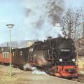 Dampflok 99 7236-5 der Harzquerbahn im Bhf. Niedersachswerfen - 1989