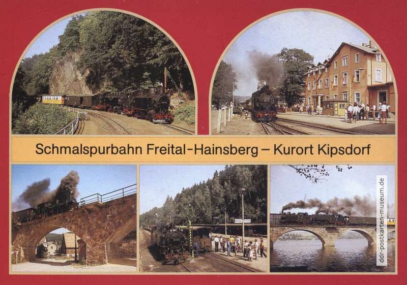 Schmalspurbahn Freital-Hainsberg-Kurort Kipsdorf (Erzgebirge) - 1987
