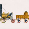 Lokomotive "Rocket" von Stephenson 1829