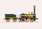 Lokomotive "Adler" von 1835 - erste Eisenbahn in Deutschland von Nürnberg nach Fürth