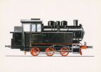 Güterzug-Tenderlokomotive der Baureihe 80 von 1828, bis 1989 Rangierlok !
