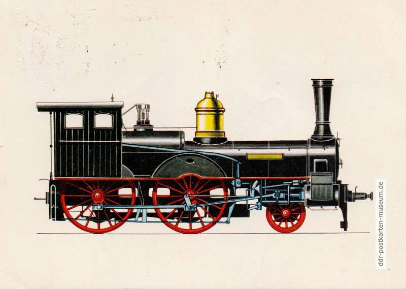 Lokomotive "De Ryter", 1883 von Borsig in Berlin gebaut für die Niederländische Eisenbahn