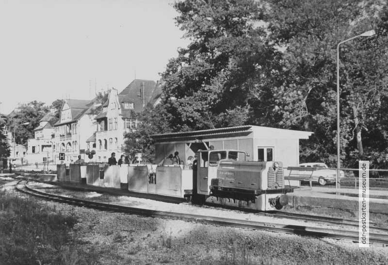 Pioniereisenbahn "Druschba" in Bernburg, Station "Kreiskulturhaus" - 1971 / 1979