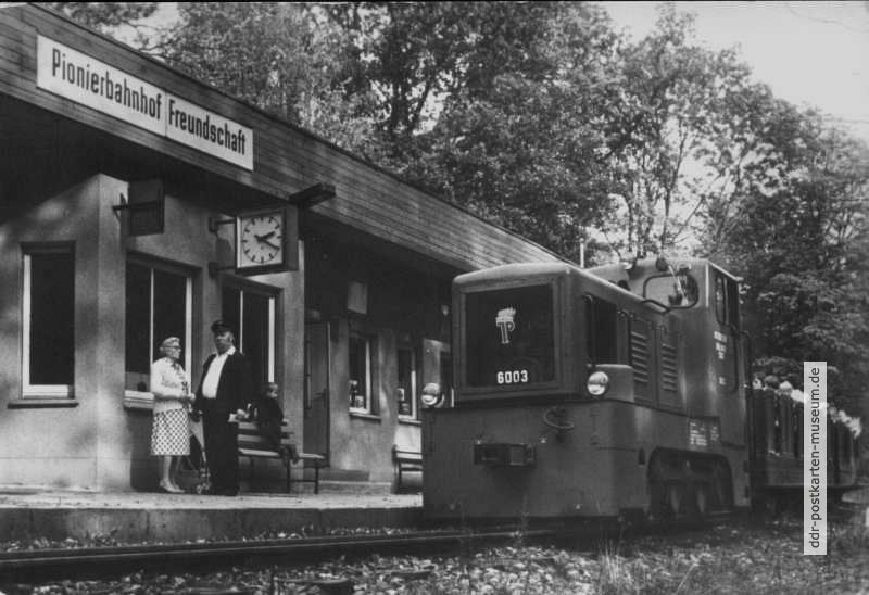 Pioniereisenbahn Karl-Marx-Stadt, Bahnhof "Freundschaft" - 1984