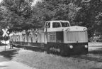 Pioniereisenbahn mit Diesellok an der Küchwaldwiese - 1972