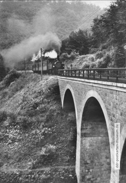 Viadukt im Ilfelder Tal mit Harzquerbahn - 1961 /1963