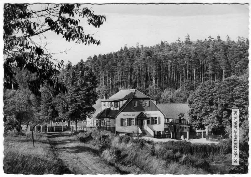 Waldhaus "Zur Meuschkensmühle" im Mühltal - 1960
