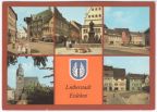 August-Bebel-Plan, Luther-Denkmal am Rathaus, Petrikirche, Markt - 1985