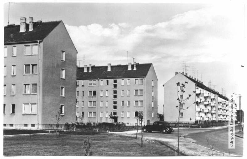 Neubauten an der August-Bebel-Straße - 1966