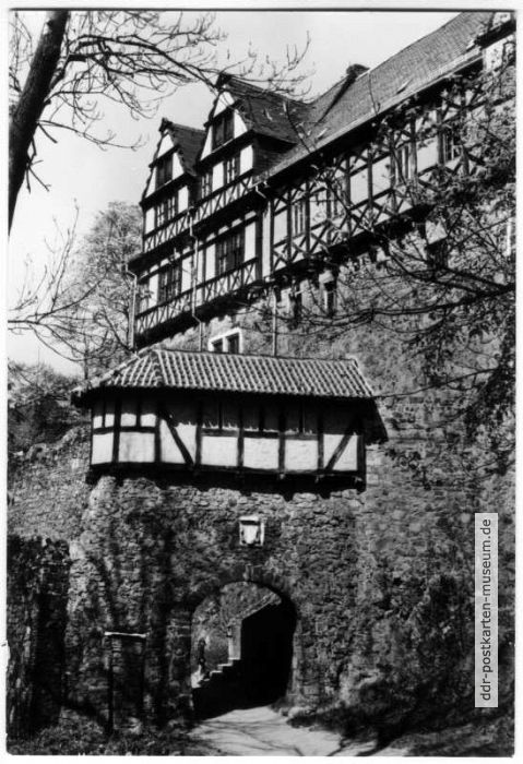 Burg Falkenstein, Eingang an der Südseite (nach Restaurierung) - 1984