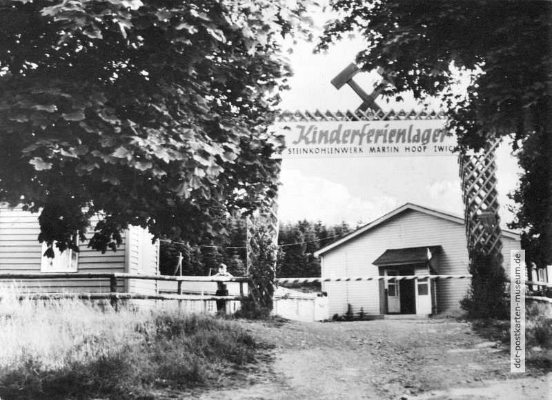 Kinderferienlager vom VEB Steinkohlenwerk "Martin Hoop" in Lauscha - 1963