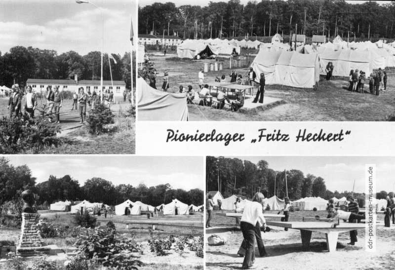 Zentrales Pionierlager "Fritz Heckert" in Malchow-Lenz (Plauer See) - 1974