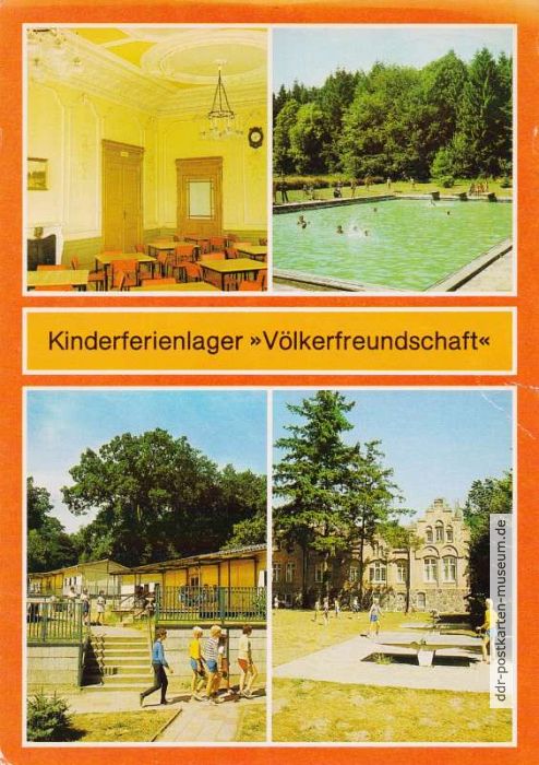 Pustow bei Demmin, Kinderferienlager "Völkerfreundschaft" des VEB Kühlautomat Berlin - 1985