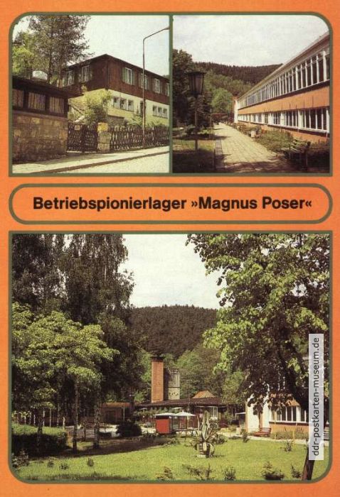 Betriebspionierlager des VEB Carl Zeiss Jena "Magnus Poser" in Remschütz - 1984