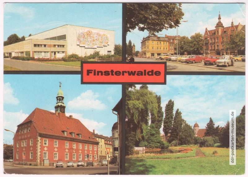Sporthalle, Marktplatz, Kreiskulturhaus, Schloßpark - 1981
