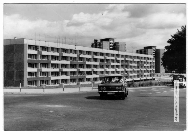 Neubau an der Wilhelm-Pieck-Straße Kreuzung Kopernikusstraße - 1972