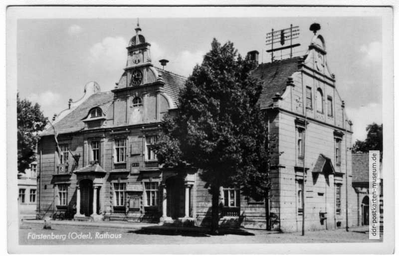 Rathaus von Fürstenberg (Oder) - 1953 / 1956