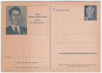 Ganzsache P 52/02 von 1952 - 12 Pfennig Wilhelm Pieck, Motiv: Prof. Frederic Joliot-Curie, Atomphysiker