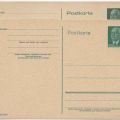 Ganzsachen P 53 von 1953 und P 57 a von 1954 - 10 Pfennig Wilhelm Pieck