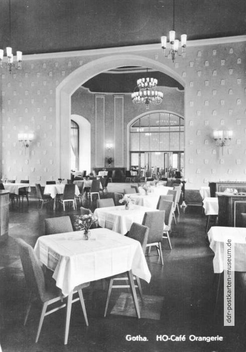 Gotha, HO-Cafe "Orangerie" - 1964