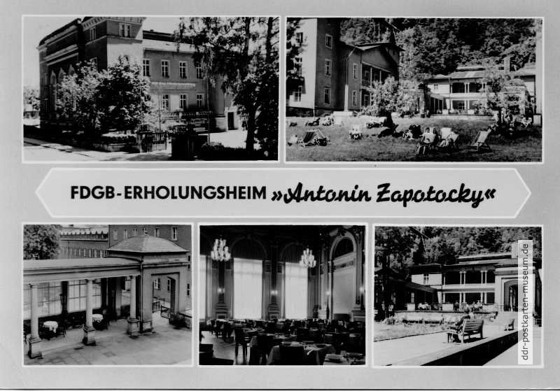 Bad Schandau, FDGB-Erholungsheim "Antonin Zapotocky" - 1966